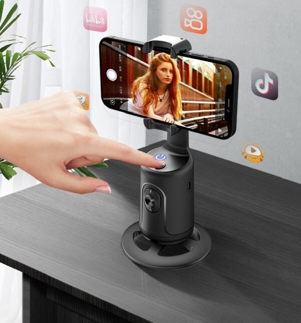 Ai Face Tracking Phone Holder 360° Rotating Smart Gimbal Face Tracking Phone Stand - Smartphone Video Vlog Live Stabilizer Tripod - Image 5