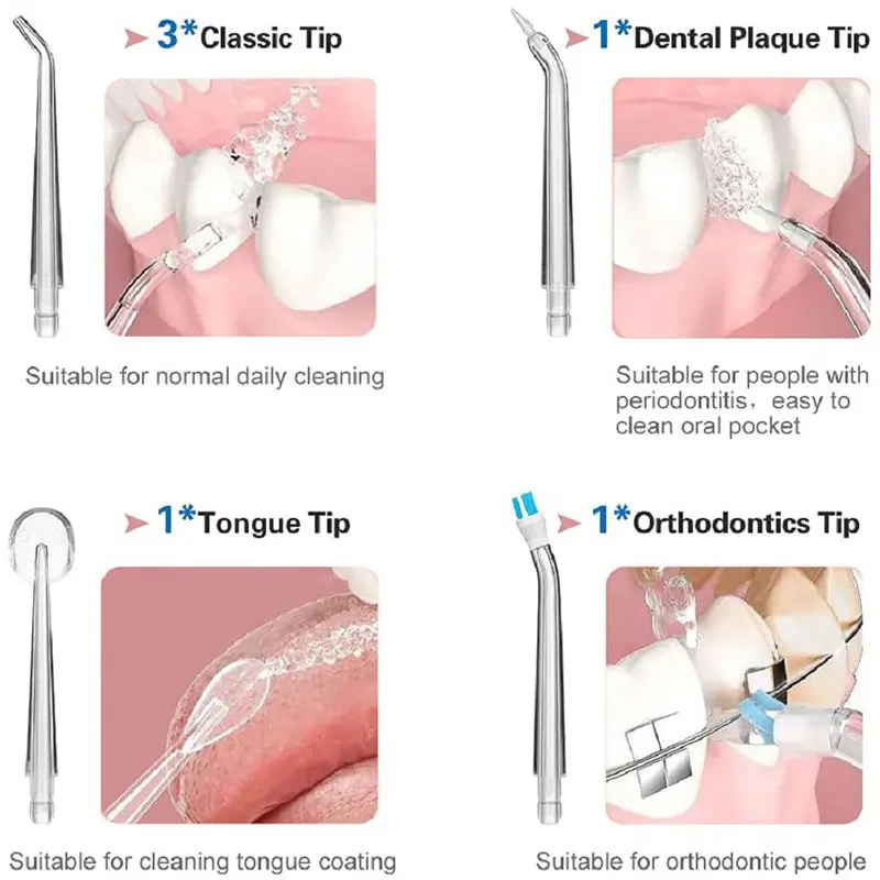 Oral Irrigator with 220ml Detachable Tank