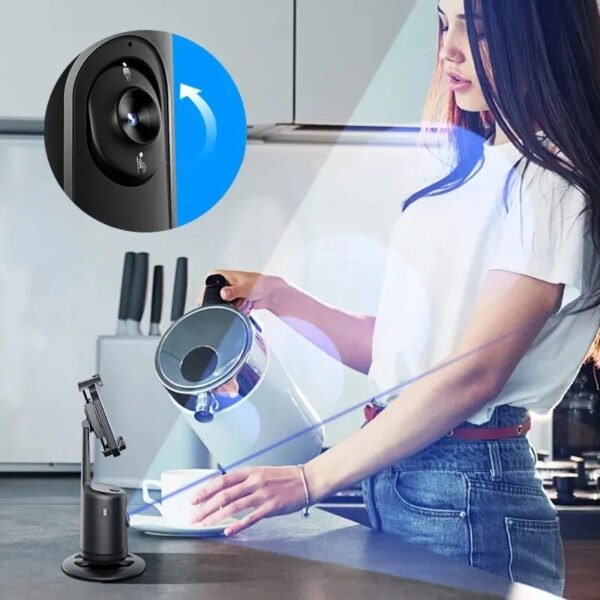 Ai Face Tracking Phone Holder 360° Rotating Smart Gimbal Face Tracking Phone Stand - Smartphone Video Vlog Live Stabilizer Tripod - Image 3